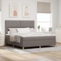 Cama con Somier con Colchón Taupe Super King Tela by , Beds and slatted bases - Ref: Foro24-3339718, Price: 678,59 €, Discoun...