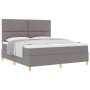 Cama con Somier con Colchón Taupe Super King Tela by , Beds and slatted bases - Ref: Foro24-3339718, Price: 678,59 €, Discoun...