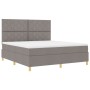 Cama con Somier con Colchón Taupe Super King Tela by , Beds and slatted bases - Ref: Foro24-3339718, Price: 678,59 €, Discoun...