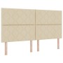 Cama Box Spring con colchón crema super king tela | Foro24.es | Tu tienda online para hogar, jardín y más Foro24.es