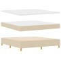 Cama Box Spring con colchón crema super king tela | Foro24.es | Tu tienda online para hogar, jardín y más Foro24.es