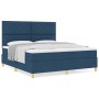 Cama de muelles con colchón azul super king de tela by , Beds and slatted bases - Ref: Foro24-3339720, Price: 636,13 €, Disco...