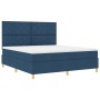 Cama de muelles con colchón azul super king de tela by , Beds and slatted bases - Ref: Foro24-3339720, Price: 636,13 €, Disco...