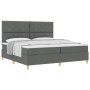 Cama con Somier y Colchón Gris Oscuro 200x200 cm Tela by , Beds and slatted bases - Ref: Foro24-3339722, Price: 654,03 €, Dis...