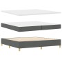 Cama con Somier y Colchón Gris Oscuro 200x200 cm Tela by , Beds and slatted bases - Ref: Foro24-3339722, Price: 654,03 €, Dis...