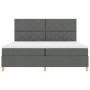 Cama con Somier y Colchón Gris Oscuro 200x200 cm Tela by , Beds and slatted bases - Ref: Foro24-3339722, Price: 654,03 €, Dis...