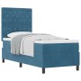 Cama Box Spring con colchón terciopelo azul oscuro 80x200 cm von , Betten und Lattenroste - Ref: Foro24-3339732, Preis: 291,0...