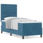 Cama Box Spring con colchón terciopelo azul oscuro 80x200 cm von , Betten und Lattenroste - Ref: Foro24-3339732, Preis: 291,0...