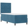 Cama Box Spring con colchón terciopelo azul oscuro 80x200 cm von , Betten und Lattenroste - Ref: Foro24-3339732, Preis: 291,0...