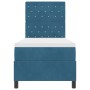 Cama Box Spring con colchón terciopelo azul oscuro 80x200 cm von , Betten und Lattenroste - Ref: Foro24-3339732, Preis: 291,0...