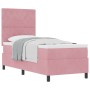Cama Box Spring con colchón terciopelo rosa 80x200 cm by , Beds and slatted bases - Ref: Foro24-3339733, Price: 329,73 €, Dis...