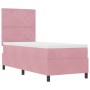 Cama Box Spring con colchón terciopelo rosa 80x200 cm by , Beds and slatted bases - Ref: Foro24-3339733, Price: 329,73 €, Dis...