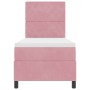 Cama Box Spring con colchón terciopelo rosa 80x200 cm by , Beds and slatted bases - Ref: Foro24-3339733, Price: 329,73 €, Dis...