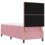 Cama Box Spring con colchón terciopelo rosa 80x200 cm by , Beds and slatted bases - Ref: Foro24-3339733, Price: 329,73 €, Dis...