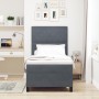 Cama Box Spring con colchón terciopelo gris oscuro 100x200 cm | Foro24.es | Tu tienda online para hogar, jardín y más Foro24.es