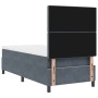 Cama Box Spring con colchón terciopelo gris oscuro 100x200 cm | Foro24.es | Tu tienda online para hogar, jardín y más Foro24.es