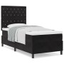 Cama Box Spring con colchón terciopelo negro 100x200 cm von , Betten und Lattenroste - Ref: Foro24-3339748, Preis: 336,53 €, ...