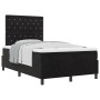 Cama Box Spring con colchón terciopelo negro 120x200 cm by , Beds and slatted bases - Ref: Foro24-3339760, Price: 412,55 €, D...