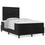 Cama Box Spring con colchón terciopelo negro 120x200 cm by , Beds and slatted bases - Ref: Foro24-3339760, Price: 412,55 €, D...