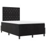 Cama Box Spring con colchón terciopelo negro 120x200 cm by , Beds and slatted bases - Ref: Foro24-3339760, Price: 412,55 €, D...