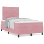 Cama Box Spring con colchón terciopelo rosa 120x200 cm von , Betten und Lattenroste - Ref: Foro24-3339763, Preis: 423,84 €, R...