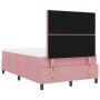 Cama Box Spring con colchón terciopelo rosa 120x200 cm von , Betten und Lattenroste - Ref: Foro24-3339763, Preis: 423,84 €, R...