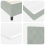 Cama Box Spring  con colchón Gris Claro 140x190 cm Terciopelo | Foro24.es | Tu tienda online para hogar, jardín y más Foro24.es