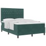 Cama Box Spring con colchón terciopelo verde oscuro 160x200 cm | Foro24.es | Tu tienda online para hogar, jardín y más Foro24.es