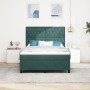 Cama Box Spring con colchón terciopelo verde oscuro 160x200 cm | Foro24.es | Tu tienda online para hogar, jardín y más Foro24.es