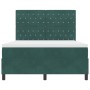 Cama Box Spring con colchón terciopelo verde oscuro 160x200 cm | Foro24.es | Tu tienda online para hogar, jardín y más Foro24.es