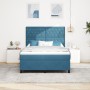Cama Box Spring con colchón terciopelo azul oscuro 160x200 cm | Foro24.es | Tu tienda online para hogar, jardín y más Foro24.es