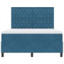 Cama Box Spring con colchón terciopelo azul oscuro 160x200 cm | Foro24.es | Tu tienda online para hogar, jardín y más Foro24.es