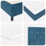 Cama Box Spring con colchón terciopelo azul oscuro 160x200 cm | Foro24.es | Tu tienda online para hogar, jardín y más Foro24.es