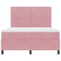 Cama Box Spring con colchón terciopelo rosa 160x200 cm | Foro24.es | Tu tienda online para hogar, jardín y más Foro24.es