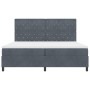 Cama Box Spring con Colchón Gris Oscuro 200x200 cm Terciopelo by , Beds and slatted bases - Ref: Foro24-3339789, Price: 629,4...