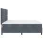 Cama Box Spring con Colchón Gris Oscuro 200x200 cm Terciopelo by , Beds and slatted bases - Ref: Foro24-3339789, Price: 629,4...