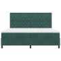 Cama Box Spring con colchón terciopelo verde oscuro 200x200 cm by , Beds and slatted bases - Ref: Foro24-3339791, Price: 687,...