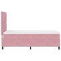 Cama Box Spring con colchón terciopelo rosa 80x200 cm de , Camas y somieres - Ref: Foro24-3339799, Precio: 312,40 €