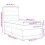 Cama Box Spring con colchón terciopelo rosa 80x200 cm by , Beds and slatted bases - Ref: Foro24-3339799, Price: 318,62 €, Dis...
