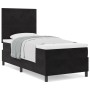 Cama Box Spring con colchón terciopelo negro 90x190 cm by , Beds and slatted bases - Ref: Foro24-3339802, Price: 306,25 €, Di...