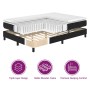 Cama Box Spring con colchón terciopelo negro 90x190 cm by , Beds and slatted bases - Ref: Foro24-3339802, Price: 306,25 €, Di...