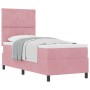 Cama Box Spring con colchón terciopelo rosa 80x200 cm by , Beds and slatted bases - Ref: Foro24-3339865, Price: 323,38 €, Dis...