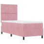 Cama Box Spring con colchón terciopelo rosa 80x200 cm by , Beds and slatted bases - Ref: Foro24-3339865, Price: 323,38 €, Dis...