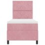 Cama Box Spring con colchón terciopelo rosa 80x200 cm by , Beds and slatted bases - Ref: Foro24-3339865, Price: 323,38 €, Dis...