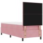 Cama Box Spring con colchón terciopelo rosa 80x200 cm by , Beds and slatted bases - Ref: Foro24-3339865, Price: 323,38 €, Dis...