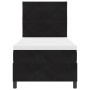 Cama Box Spring con colchón terciopelo negro 90x190 cm | Foro24.es | Tu tienda online para hogar, jardín y más Foro24.es