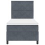 Cama Box Spring con colchón terciopelo gris oscuro 90x200 cm | Foro24.es | Tu tienda online para hogar, jardín y más Foro24.es