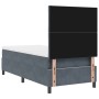 Cama Box Spring con colchón terciopelo gris oscuro 90x200 cm | Foro24.es | Tu tienda online para hogar, jardín y más Foro24.es