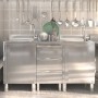 Armarios de cocina comercial 3 unidades acero inoxidable de vidaXL, Restauración - Ref: Foro24-3083721, Precio: 871,93 €, Des...