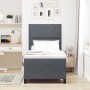 Cama Box Spring con colchón terciopelo gris oscuro 100x200 cm | Foro24.es | Tu tienda online para hogar, jardín y más Foro24.es